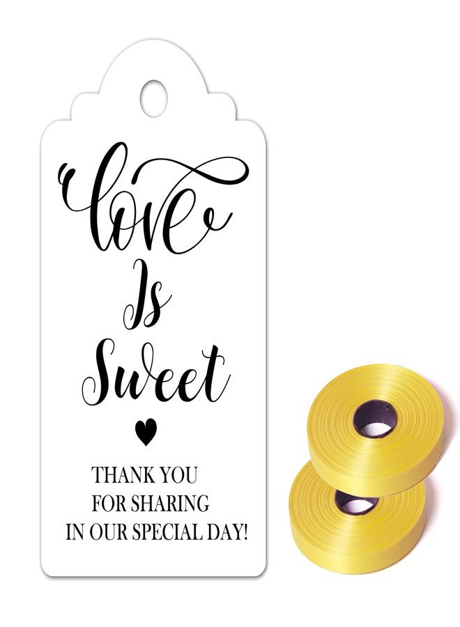 TENTADO Love is Sweet, Thank You for Sharing Our Special Day, 50pcs Wedding Tags, Perfect for Party Favors. - Image 1